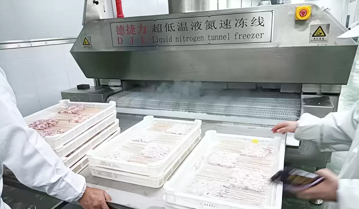 液氮隧道速冻:瞬间锁鲜,引爆肉类“细胞级”保鲜革命! 液氮隧道速冻:瞬间锁鲜,引爆肉类“细胞级”保鲜革命!