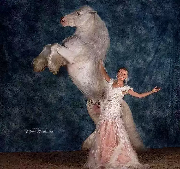 当芭蕾舞者遇见骏马：解锁人体摄影的巅峰艺术与震撼反差