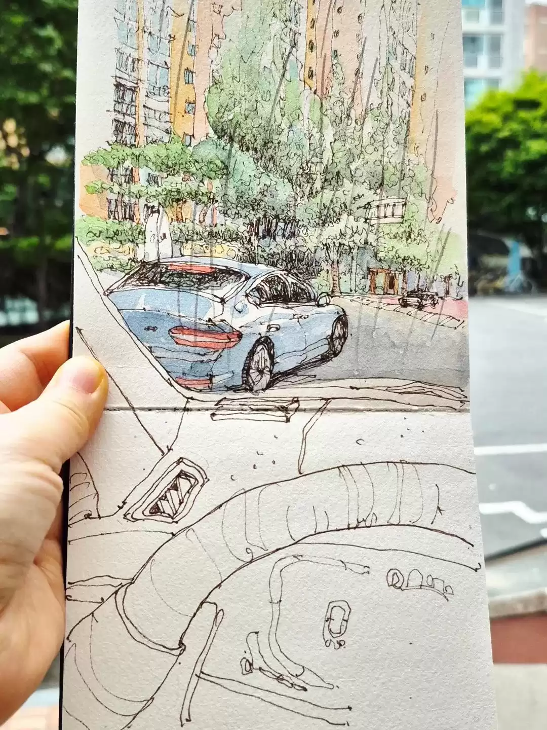 寥寥几笔，画作秒活！构图色彩双绝，美到令人窒息