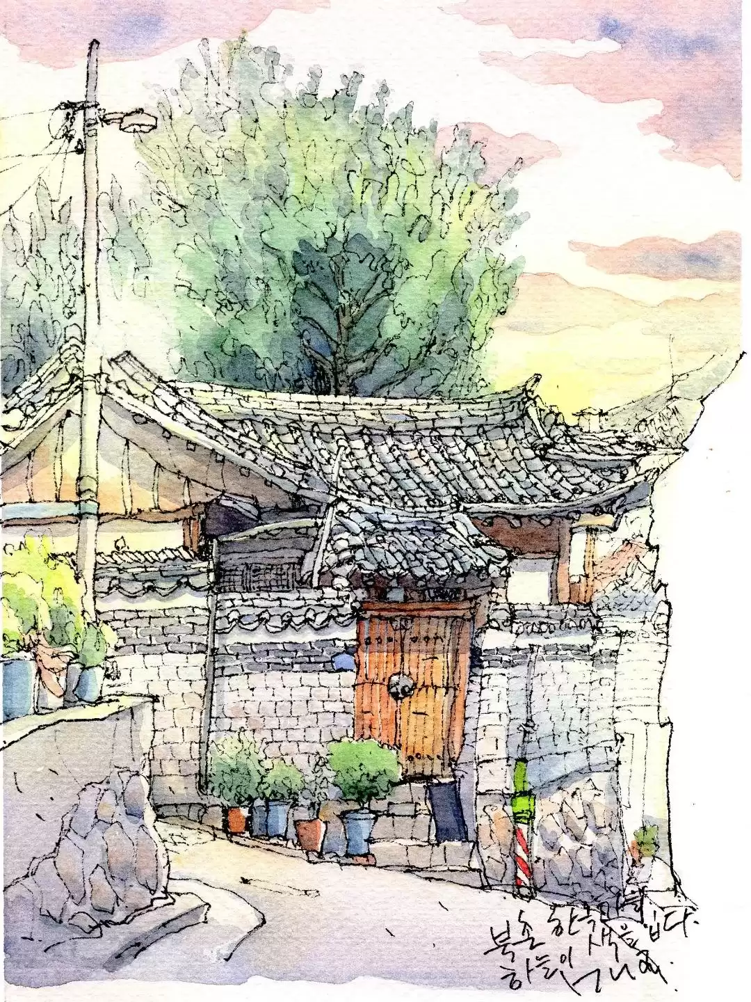 寥寥几笔，画作秒活！构图色彩双绝，美到令人窒息