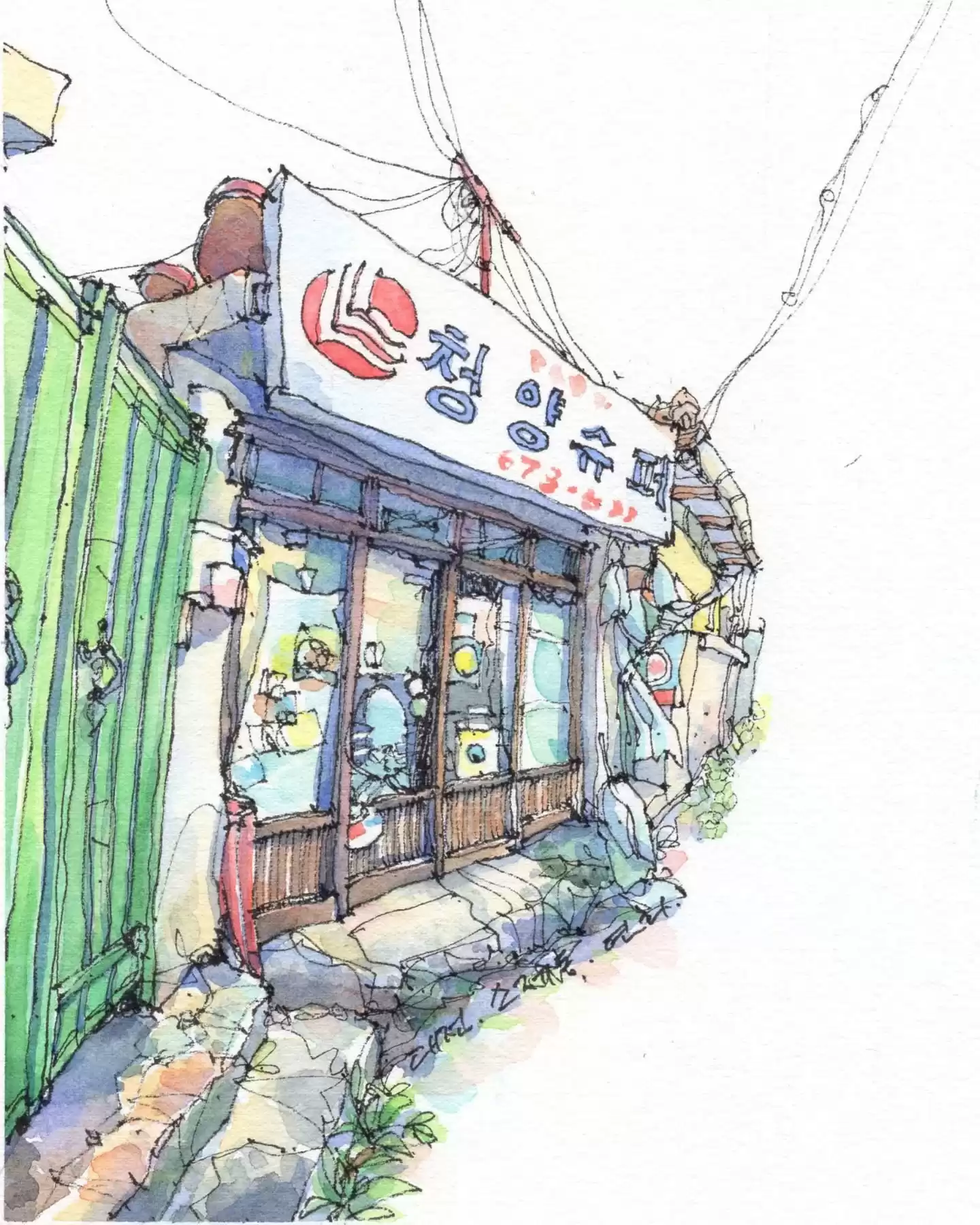寥寥几笔，画作秒活！构图色彩双绝，美到令人窒息
