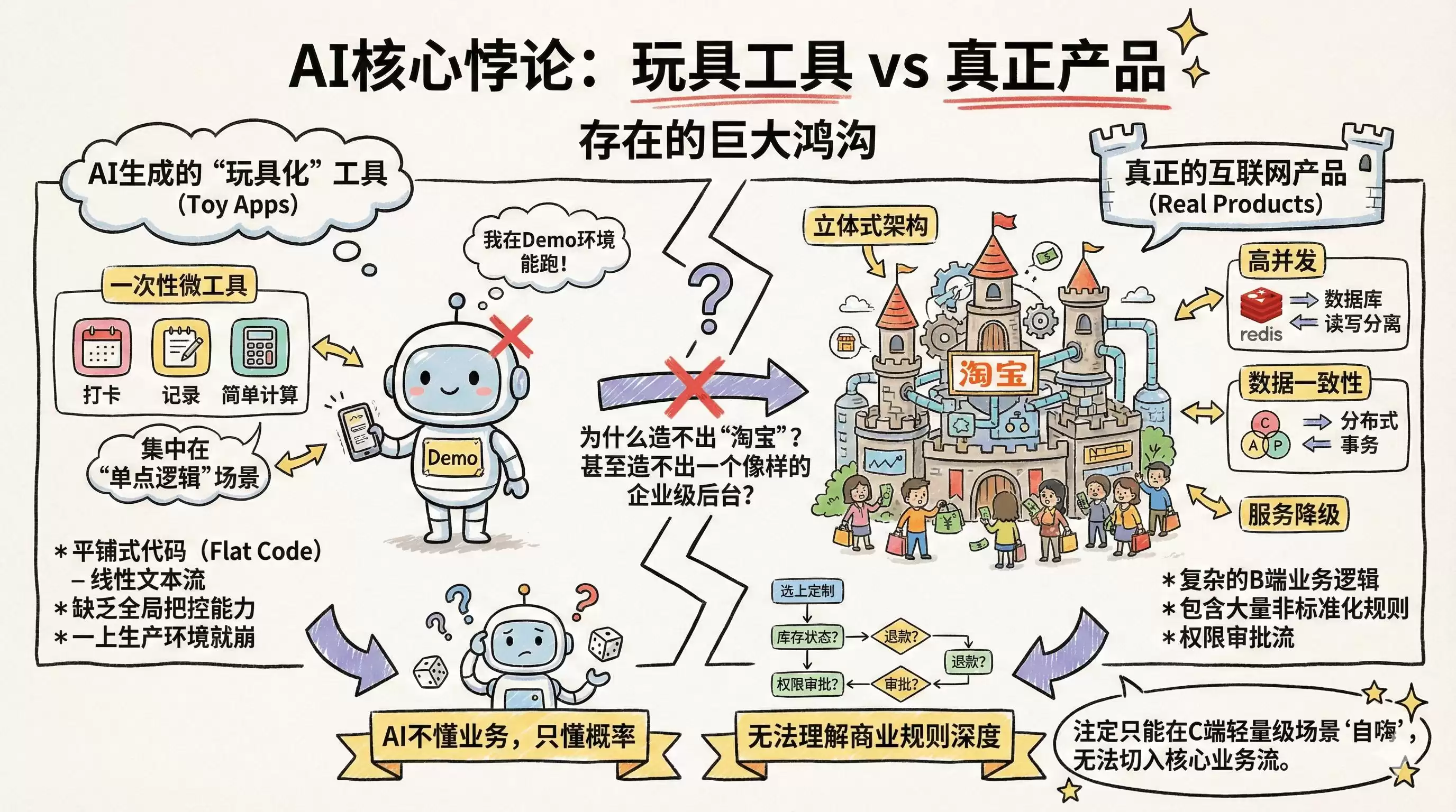 30秒造App神话破灭：AI为何只懂工具，不懂产品？