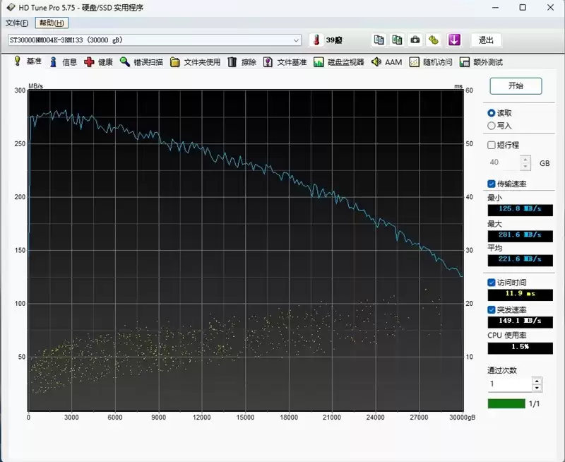 性能巅峰！希捷银河Exos M 30TB硬盘评测：HAMR+CMR双技术引爆300MBs读取风暴