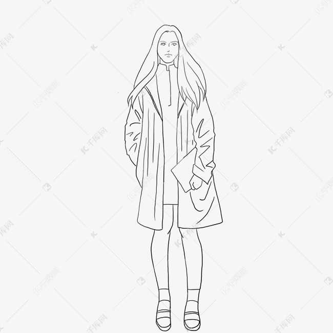 线条魔法：AI如何帮你轻松画出简洁人物肖像