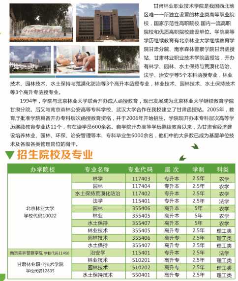 成人自考林业技术整理全攻略